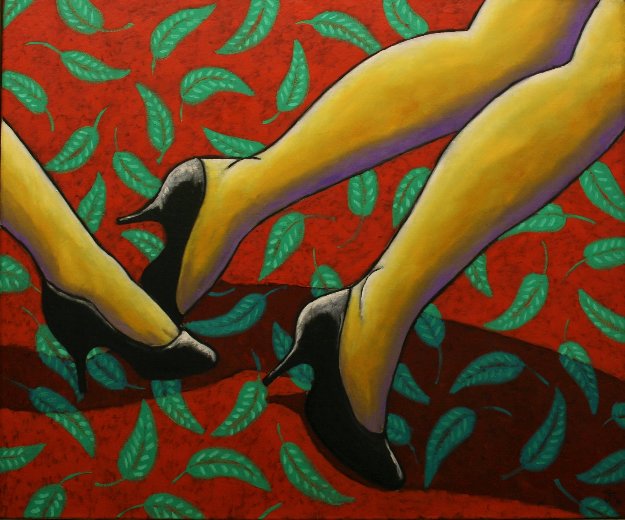 Fall 2001 39x47 Original Painting by Jacques Tange Fall 2001 39x47 Original Painting by Jacques Tange