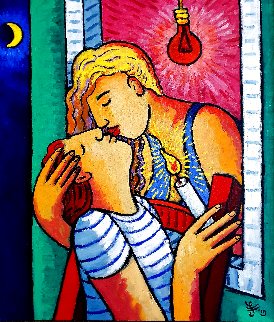 Top Level Love 2019 41x35 Super Huge Original Painting - Jacques Tange Top Level Love 2019 41x35 Super Huge Original Painting - Jacques Tange