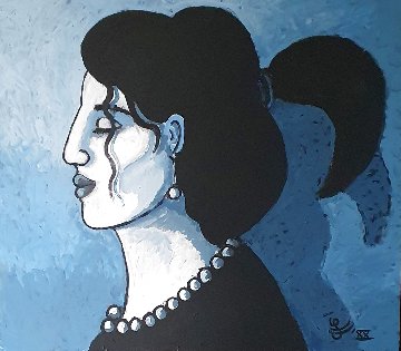 Modern Melancholie 2020 30x26 Original Painting - Jacques Tange Modern Melancholie 2020 30x26 Original Painting - Jacques Tange