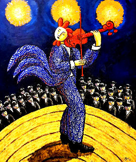 Forgettable Music 2005 41x35 Super Huge Original Painting - Jacques Tange Forgettable Music 2005 41x35 Super Huge Original Painting - Jacques Tange