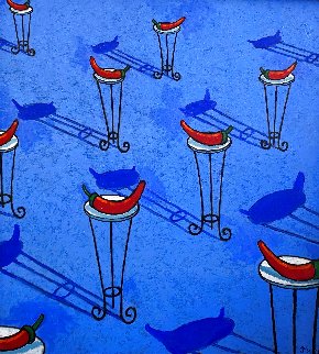 Hot Club 2016 45x41 Huge Original Painting - Jacques Tange Hot Club 2016 45x41 Huge Original Painting - Jacques Tange
