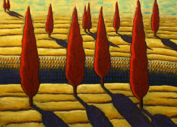 Occupied Earth 1997 39x55 Super Huge Original Painting - Jacques Tange Occupied Earth 1997 39x55 Super Huge Original Painting - Jacques Tange
