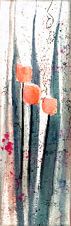 Tulips and Iris Watercolor Diptych 26x12 Watercolor - Rosemary Tapia Tulips and Iris Watercolor Diptych 26x12 Watercolor - Rosemary Tapia