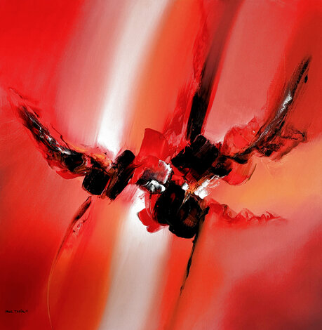 Untitled Abstract Paintig -  2012 48x48 - Huge Original Painting - Paul Tapia