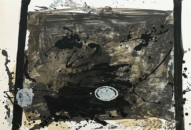 Untitled Lithograph EA 1970 24x35 by Antoni Tapies - For