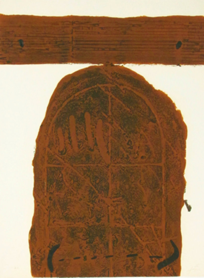 Porta Marro 1972 Limited Edition Print by Antoni Tapies Porta Marro 1972 Limited Edition Print by Antoni Tapies