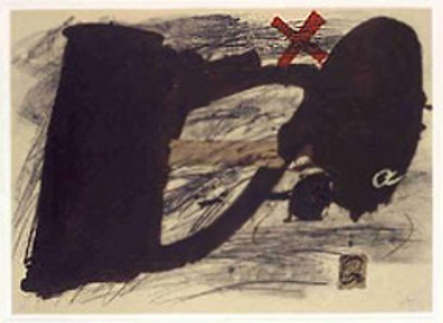 Llambrec #14 1975 Limited Edition Print by Antoni Tapies Llambrec #14 1975 Limited Edition Print by Antoni Tapies