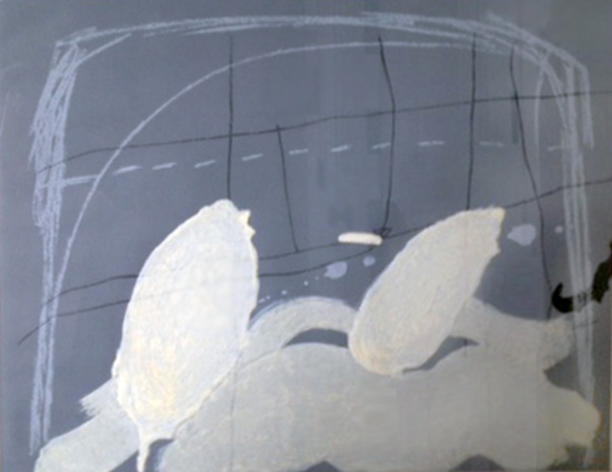 Apparition #5 Limited Edition Print by Antoni Tapies Apparition #5 Limited Edition Print by Antoni Tapies