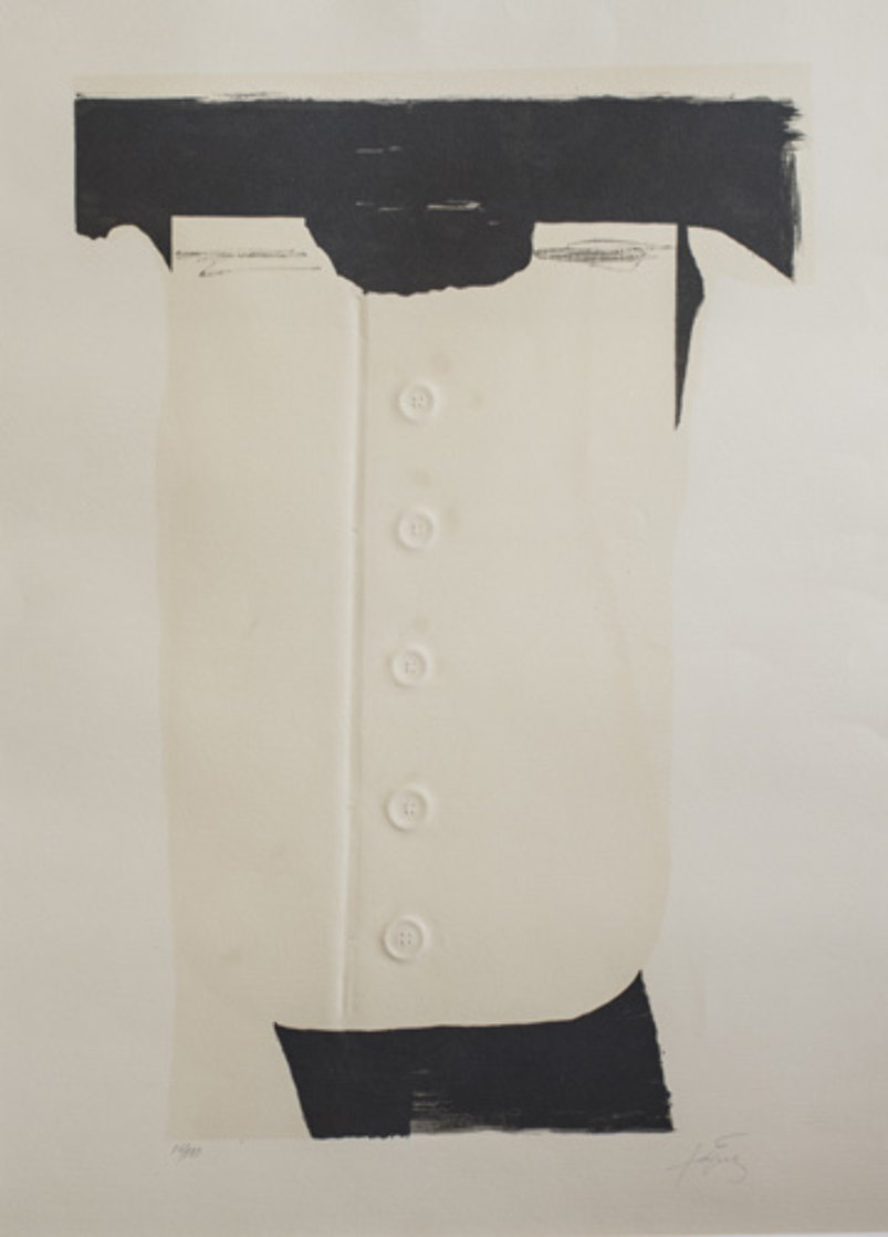 Cinc Botons (Buttons) Limited Edition Print by Antoni Tapies Cinc Botons (Buttons) Limited Edition Print by Antoni Tapies