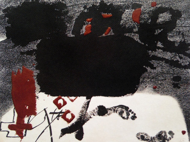 Roig I Negre 4 1985  HC - HS Limited Edition Print by Antoni Tapies