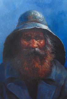 Old Man of the Sea 2000 24x20 Original Painting - Jorge  Tarallo Braun