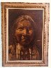 American Indian 1970 45x33 Huge Original Painting by Jorge Tarallo Braun - 1