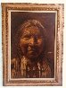 American Indian 1970 45x33 - Huge Original Painting by Jorge Tarallo Braun - 1