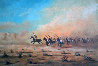 Untitled Horseback Riders 29x37 Original Painting by Jorge Tarallo Braun - 0