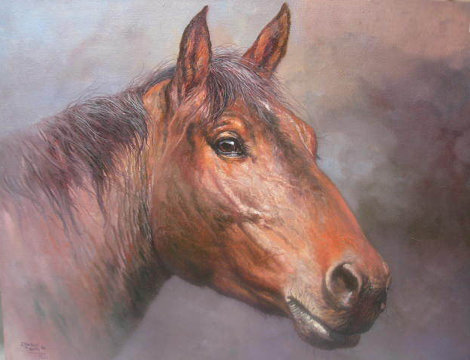 Horsehead 1980 24x30 Original Painting - Jorge Tarallo Braun