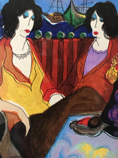 At the Port Limited Edition Print - Itzchak Tarkay At the Port Limited Edition Print - Itzchak Tarkay