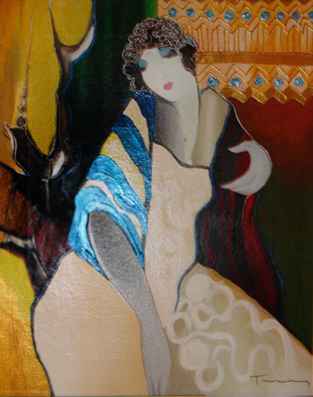 Allure Embellished 2001 Limited Edition Print by Itzchak Tarkay Allure Embellished 2001 Limited Edition Print by Itzchak Tarkay