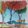 Three Kings 2007 25x25 Watercolor by Itzchak Tarkay - 0 Three Kings 2007 25x25 Watercolor by Itzchak Tarkay - 0