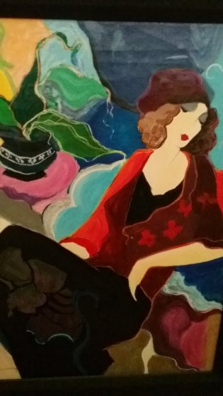Tabatha Embellished 1998 Limited Edition Print by Itzchak Tarkay Tabatha Embellished 1998 Limited Edition Print by Itzchak Tarkay
