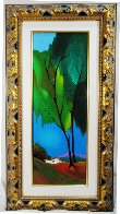 Foliage in Spring Embellished 2003 Limited Edition Print by Itzchak Tarkay - 2 Foliage in Spring Embellished 2003 Limited Edition Print by Itzchak Tarkay - 2
