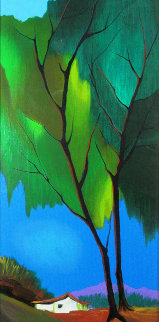 Foliage in Spring Embellished 2003 Limited Edition Print - Itzchak Tarkay Foliage in Spring Embellished 2003 Limited Edition Print - Itzchak Tarkay