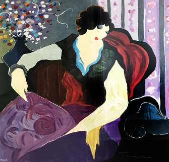 Blanche 1998 Limited Edition Print - Itzchak Tarkay Blanche 1998 Limited Edition Print - Itzchak Tarkay