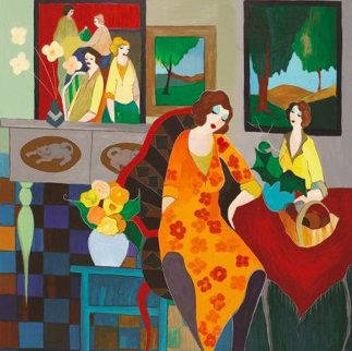 Country Charm 2006 Limited Edition Print - Itzchak Tarkay Country Charm 2006 Limited Edition Print - Itzchak Tarkay