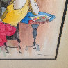 Countryside Cafe' Watercolor 26x23 Watercolor by Itzchak Tarkay - 3