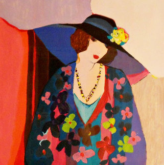 Pink Shadows II 1990 Limited Edition Print - Itzchak Tarkay Pink Shadows II 1990 Limited Edition Print - Itzchak Tarkay