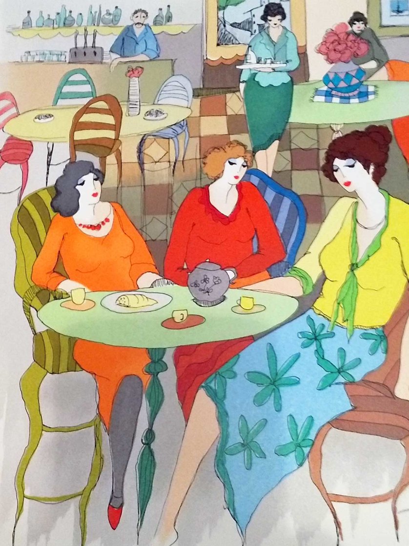 Three Sisters 2006 Limited Edition Print by Itzchak Tarkay Three Sisters 2006 Limited Edition Print by Itzchak Tarkay