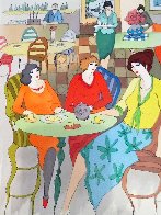 Three Sisters 2006 Limited Edition Print by Itzchak Tarkay - 0 Three Sisters 2006 Limited Edition Print by Itzchak Tarkay - 0