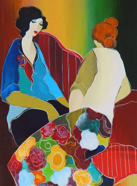 Confiding 2006 Limited Edition Print by Itzchak Tarkay