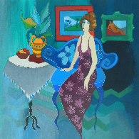 A Moment of Peace II 2005 Limited Edition Print by Itzchak Tarkay - 0 A Moment of Peace II 2005 Limited Edition Print by Itzchak Tarkay - 0
