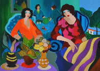 Patio Secret 2006 Limited Edition Print by Itzchak Tarkay - 0 Patio Secret 2006 Limited Edition Print by Itzchak Tarkay - 0