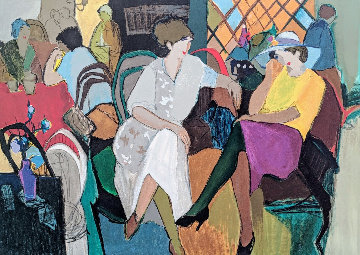 Cafe De Paris 2002 38x50 Limited Edition Print - Itzchak Tarkay Cafe De Paris 2002 38x50 Limited Edition Print - Itzchak Tarkay