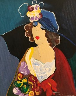 Debbie Embellished 2001 Limited Edition Print - Itzchak Tarkay Debbie Embellished 2001 Limited Edition Print - Itzchak Tarkay