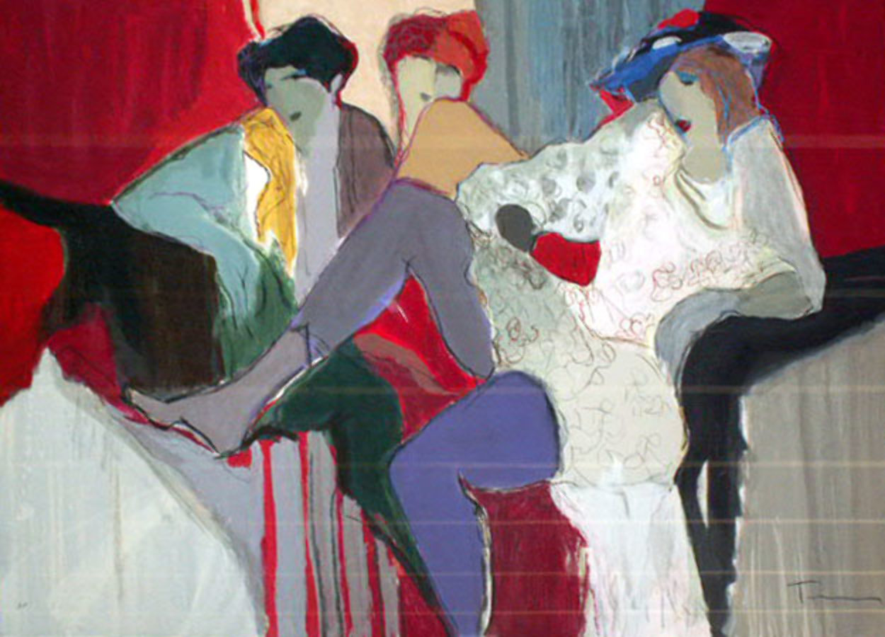 Purple Fantasy AP Limited Edition Print by Itzchak Tarkay Purple Fantasy AP Limited Edition Print by Itzchak Tarkay
