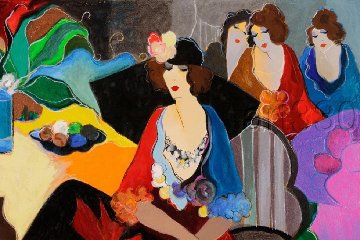 Four After the Party AP 1998 Limited Edition Print - Itzchak Tarkay Four After the Party AP 1998 Limited Edition Print - Itzchak Tarkay