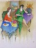 Untitled Watercolor 22x16 Watercolor by Itzchak Tarkay - 1 Untitled Watercolor 22x16 Watercolor by Itzchak Tarkay - 1