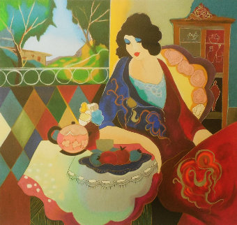 Solitude II 2004 Limited Edition Print - Itzchak Tarkay Solitude II 2004 Limited Edition Print - Itzchak Tarkay