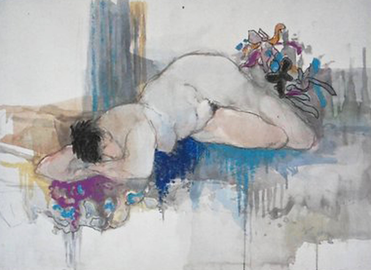 Peaceful Life Limited Edition Print by Itzchak Tarkay Peaceful Life Limited Edition Print by Itzchak Tarkay