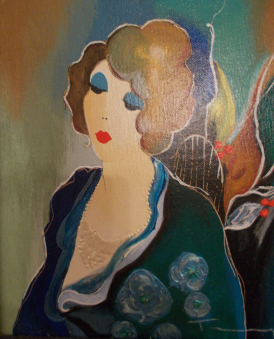 Holiday Eve 2001 Embellished Limited Edition Print by Itzchak Tarkay Holiday Eve 2001 Embellished Limited Edition Print by Itzchak Tarkay