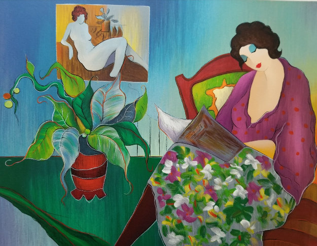 Firefly With Flowers 2011 Limited Edition Print by Itzchak Tarkay Firefly With Flowers 2011 Limited Edition Print by Itzchak Tarkay