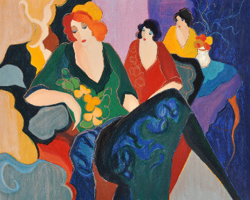 Untitled Lithograph Limited Edition Print - Itzchak Tarkay Untitled Lithograph Limited Edition Print - Itzchak Tarkay