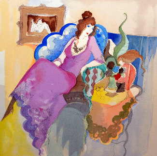 Le Salon I 1996 Limited Edition Print - Itzchak Tarkay Le Salon I 1996 Limited Edition Print - Itzchak Tarkay