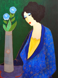 Starburst Vase 2003 Limited Edition Print - Itzchak Tarkay Starburst Vase 2003 Limited Edition Print - Itzchak Tarkay