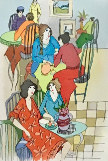 Sharing Secrets 2006 Limited Edition Print - Itzchak Tarkay Sharing Secrets 2006 Limited Edition Print - Itzchak Tarkay