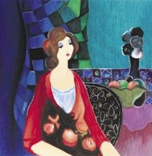 She Speaks Softly PP 2004 Limited Edition Print - Itzchak Tarkay She Speaks Softly PP 2004 Limited Edition Print - Itzchak Tarkay