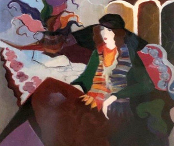 Peaceful Moment AP Limited Edition Print - Itzchak Tarkay Peaceful Moment AP Limited Edition Print - Itzchak Tarkay