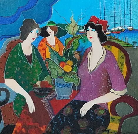 Tall Ships At Port 2008 - Haifa - Israel Limited Edition Print - Itzchak Tarkay